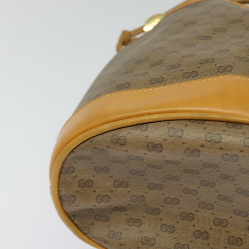GUCCI GG Supreme Shoulder Bag PVC Beige Gold 001 116 0937 Auth BA1480