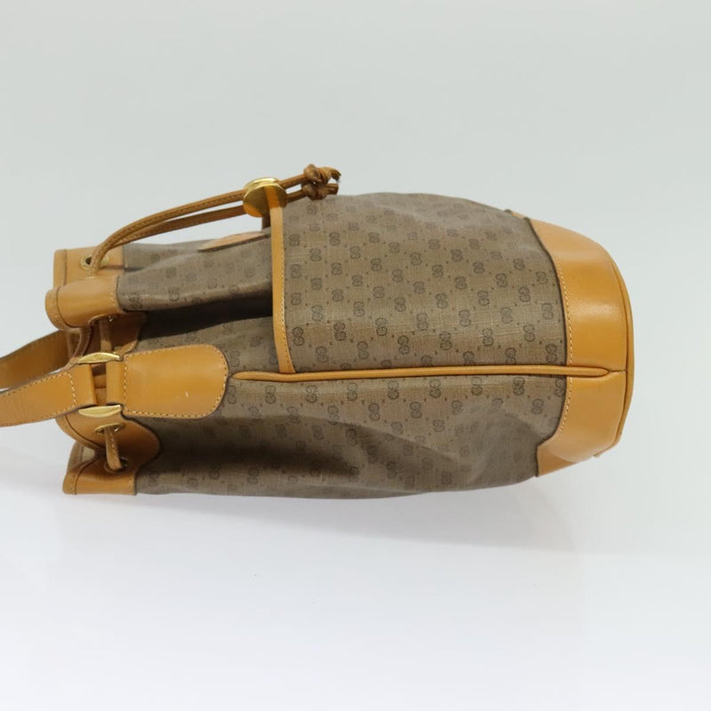 GUCCI GG Supreme Shoulder Bag PVC Beige Gold 001 116 0937 Auth BA1480