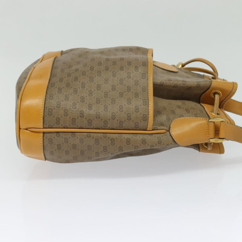 GUCCI GG Supreme Shoulder Bag PVC Beige Gold 001 116 0937 Auth BA1480