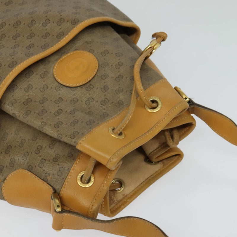 GUCCI GG Supreme Shoulder Bag PVC Beige Gold 001 116 0937 Auth BA1480
