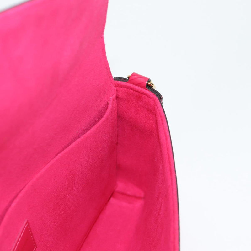 LOUIS VUITTON Epi Chain Pochette Felice Bag Hot Pink M62614 LV Auth BA1542SM