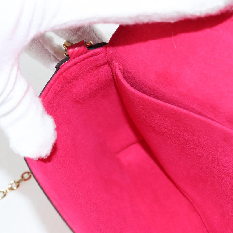 LOUIS VUITTON Epi Chain Pochette Felice Bag Hot Pink M62614 LV Auth BA1542SM