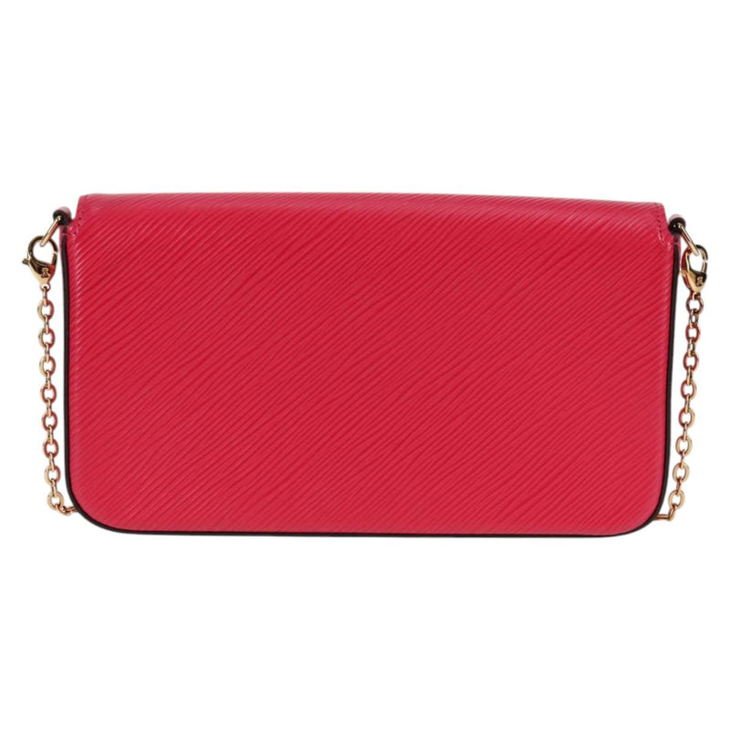 LOUIS VUITTON Epi Chain Pochette Felice Bag Hot Pink M62614 LV Auth BA1542SM