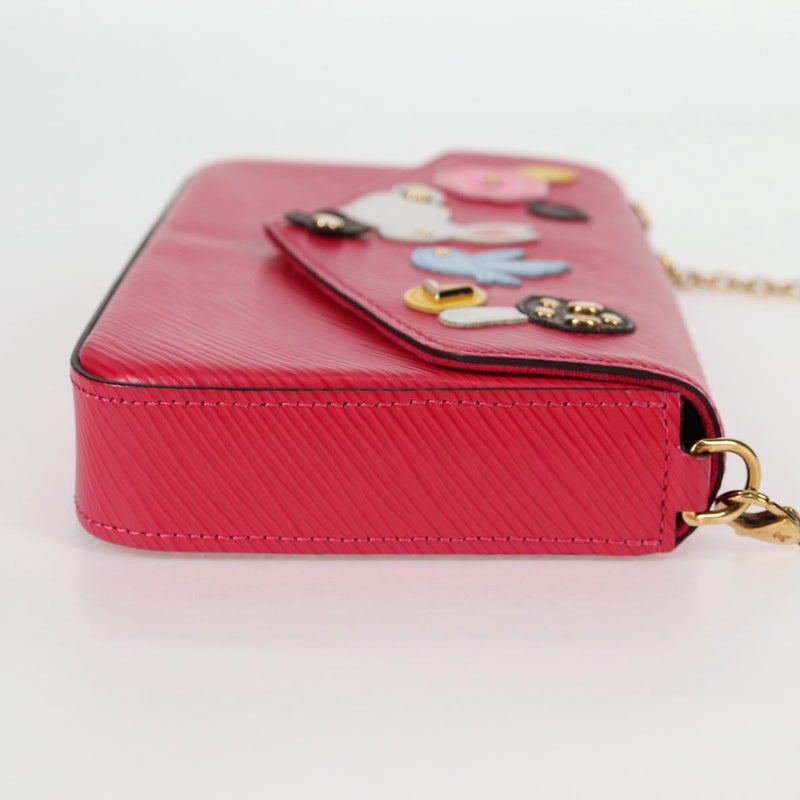 LOUIS VUITTON Epi Chain Pochette Felice Bag Hot Pink M62614 LV Auth BA1542SM