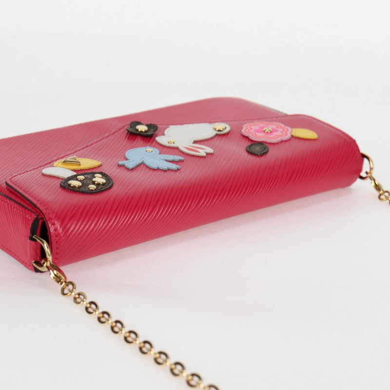 LOUIS VUITTON Epi Chain Pochette Felice Bag Hot Pink M62614 LV Auth BA1542SM