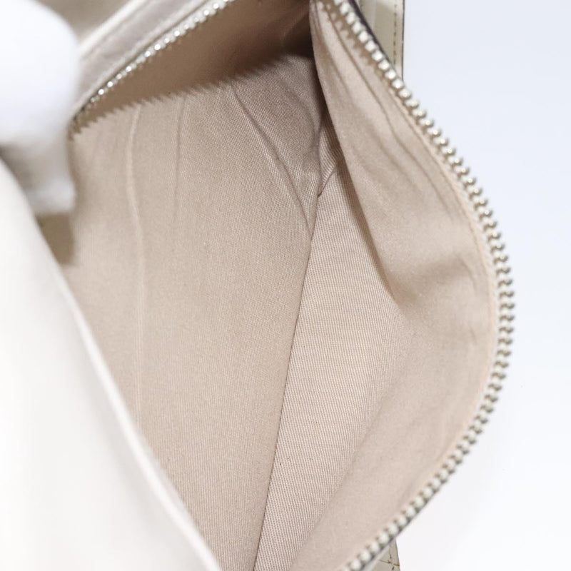 Coach Shoulder Bag Leather White Auth bs24410