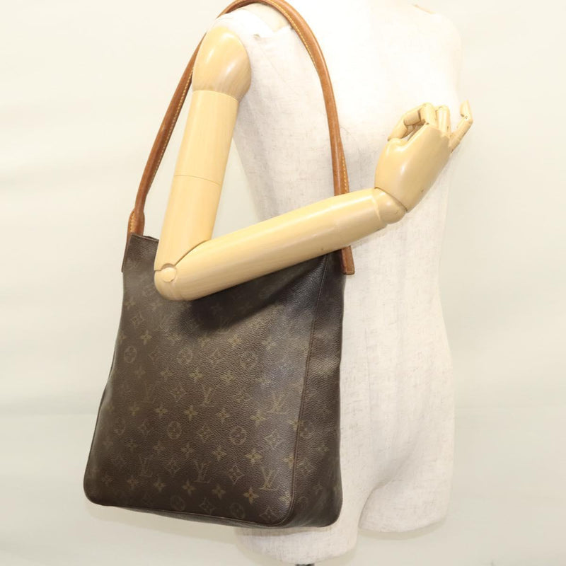 LOUIS VUITTON Monogram Looping GM Shoulder Bag M51145 LV Auth bs24439