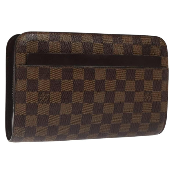 LOUIS VUITTON Damier Ebene Saint Louis Clutch Bag N51993 LV Auth bs24512