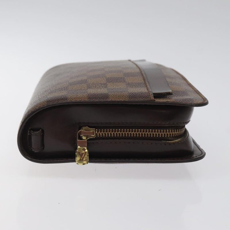 LOUIS VUITTON Damier Ebene Saint Louis Clutch Bag N51993 LV Auth bs24512