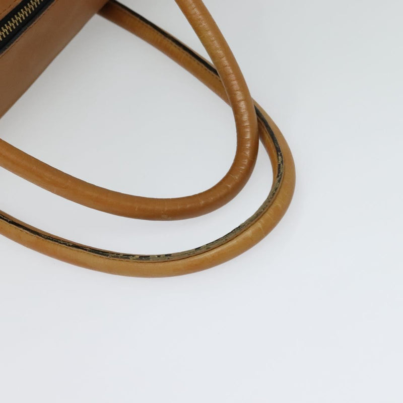 Chloe Shoulder Bag Leather Brown Gold Auth bs24630