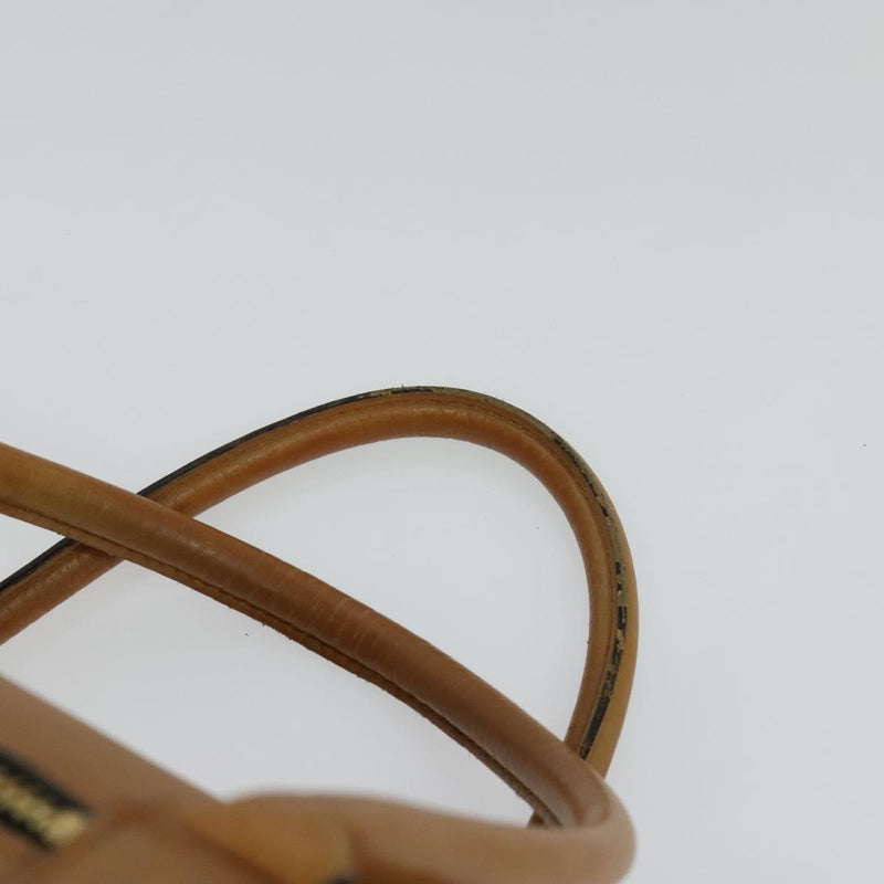 Chloe Shoulder Bag Leather Brown Gold Auth bs24630