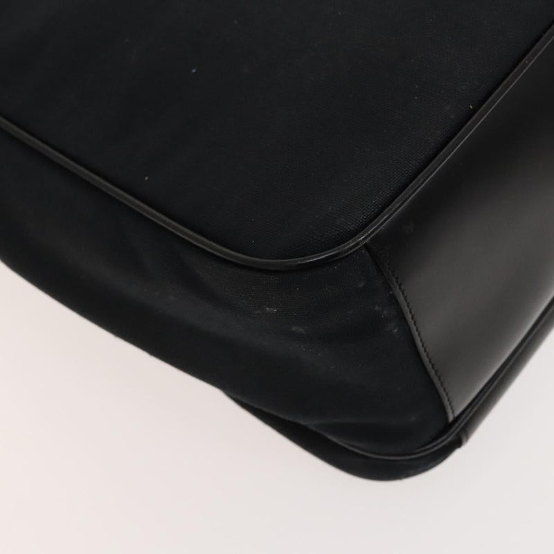 Gianni Versace Hand Bag Canvas 2way Black Silver Auth bs24675