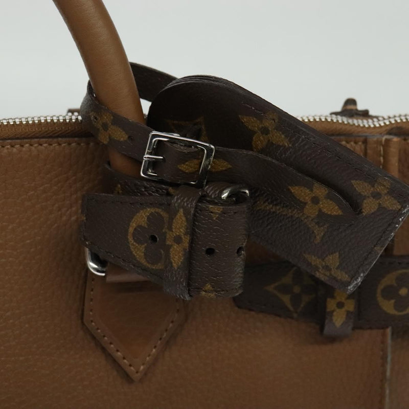 LOUIS VUITTON Monogram Avane Tote Bag Leather Brown M50146 LV Auth bs24690