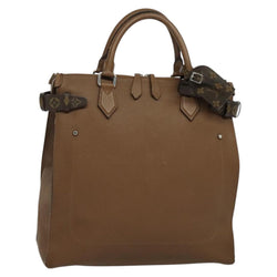 LOUIS VUITTON Monogram Avane Tote Bag Leather Brown M50146 LV Auth bs24690