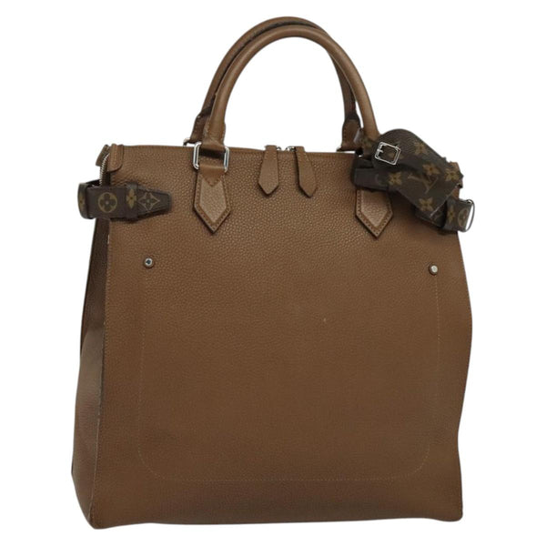 LOUIS VUITTON Monogram Avane Tote Bag Leather Brown M50146 LV Auth bs24690