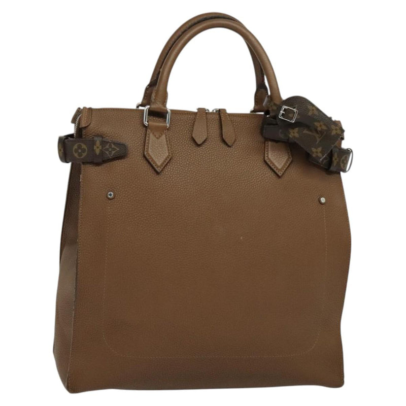 LOUIS VUITTON Monogram Avane Tote Bag Leather Brown M50146 LV Auth bs24690