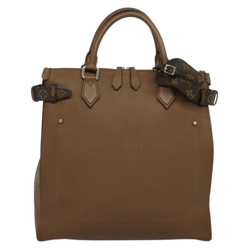 LOUIS VUITTON Monogram Avane Tote Bag Leather Brown M50146 LV Auth bs24690