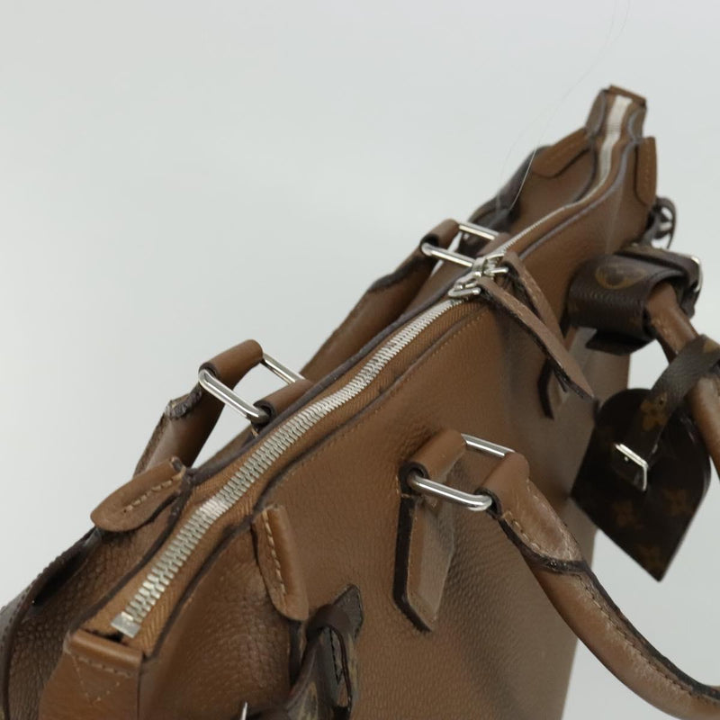 LOUIS VUITTON Monogram Avane Tote Bag Leather Brown M50146 LV Auth bs24690
