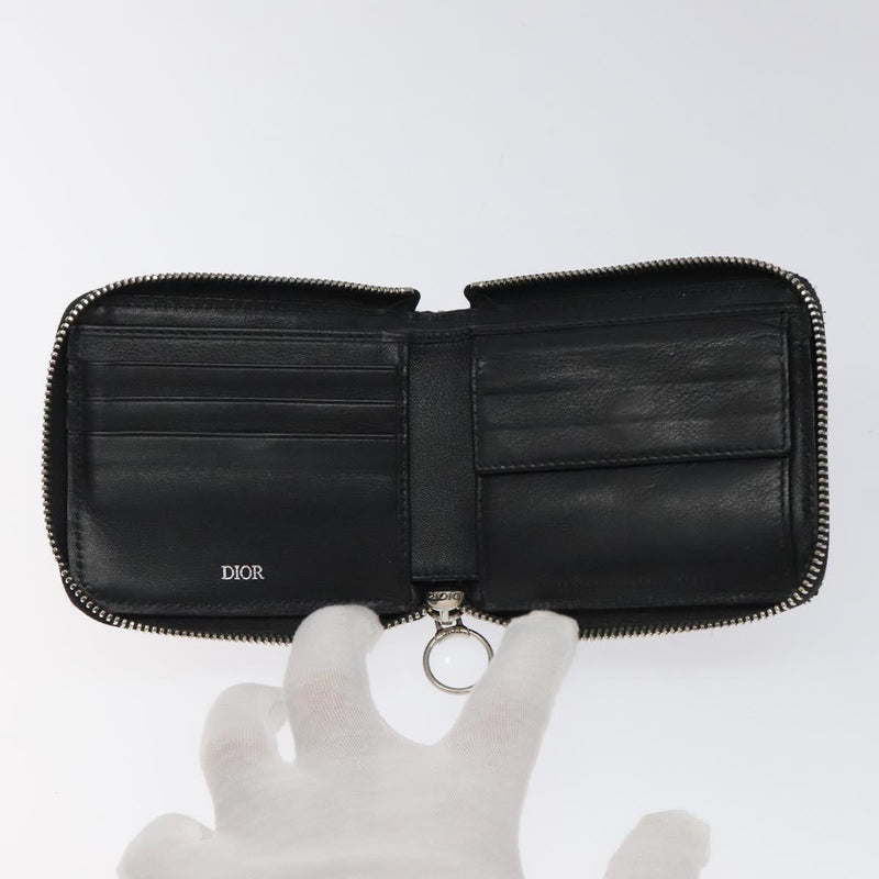Christian Dior Trotter Canvas Wallet Navy Auth bs24695