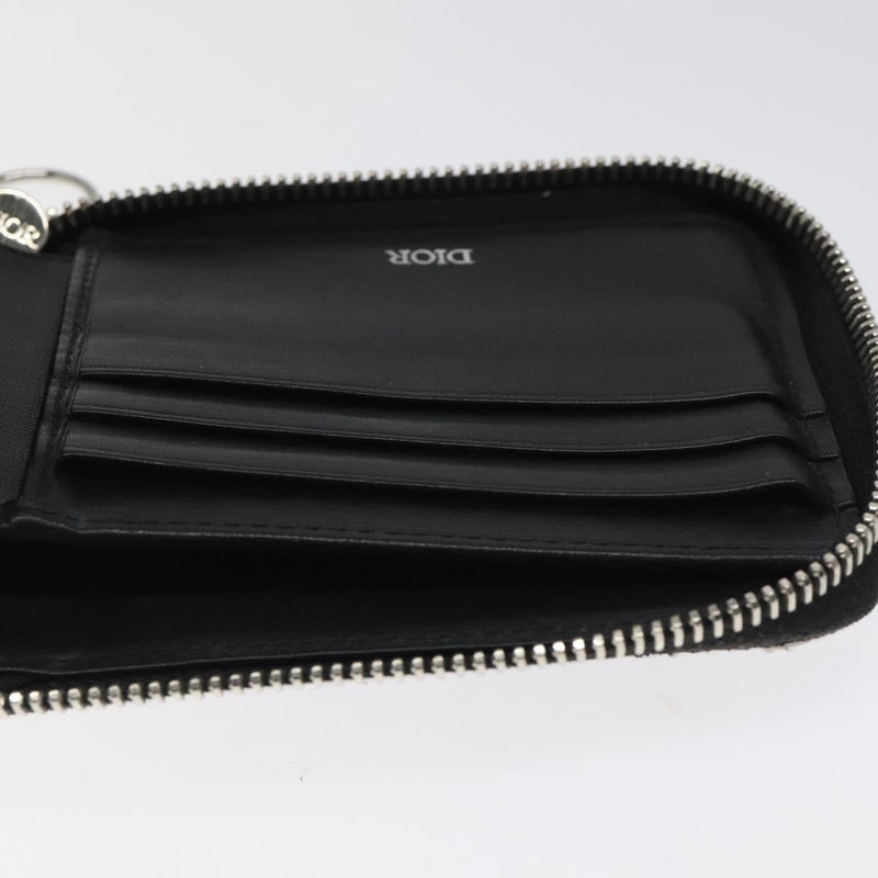 Christian Dior Trotter Canvas Wallet Navy Auth bs24695