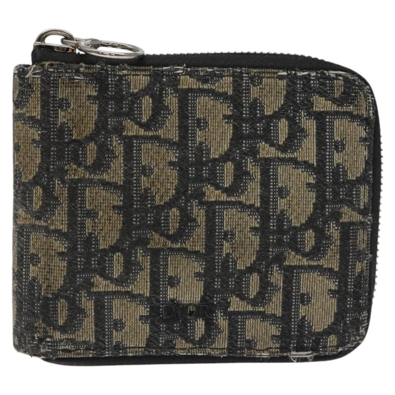 Christian Dior Trotter Canvas Wallet Navy Auth bs24695