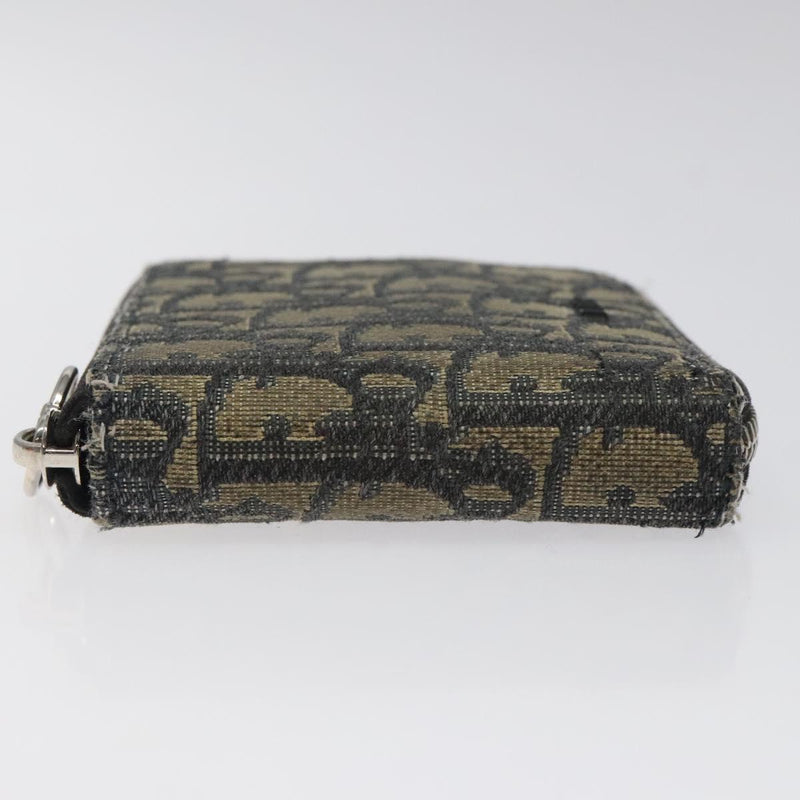 Christian Dior Trotter Canvas Wallet Navy Auth bs24695