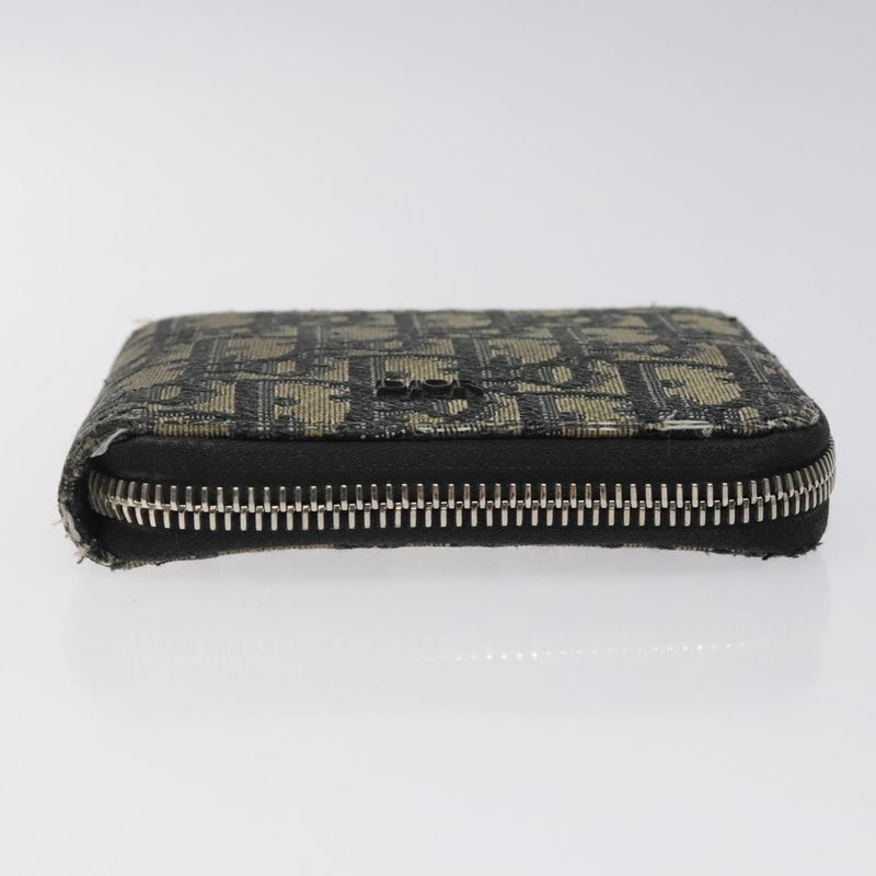 Christian Dior Trotter Canvas Wallet Navy Auth bs24695