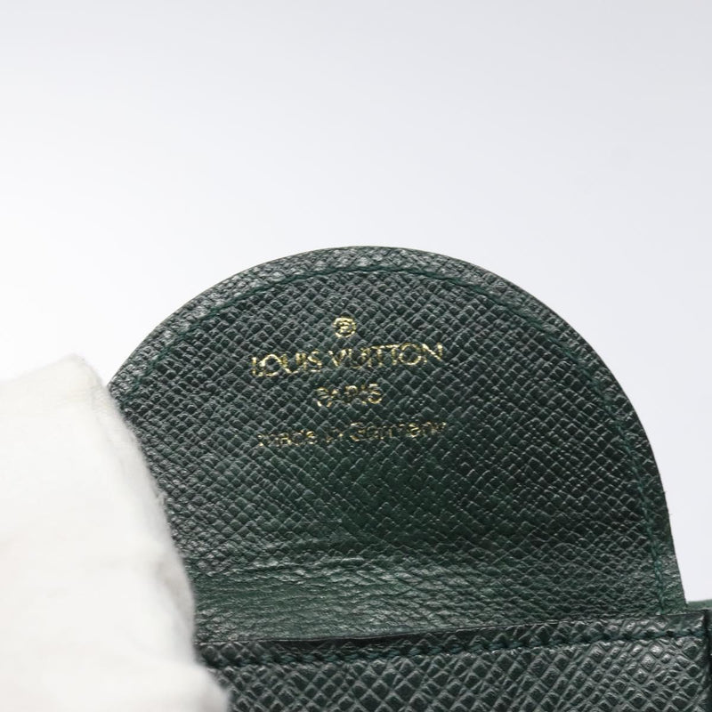 LOUIS VUITTON Taiga Porte Monnaie Cuvette Coin Purse Epicea M30374 Auth bs24736