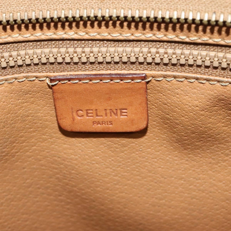 CELINE Fendi Macadam Canvas Zucca Canvas Bag PVC Leather 2Set Brown Auth bs24742