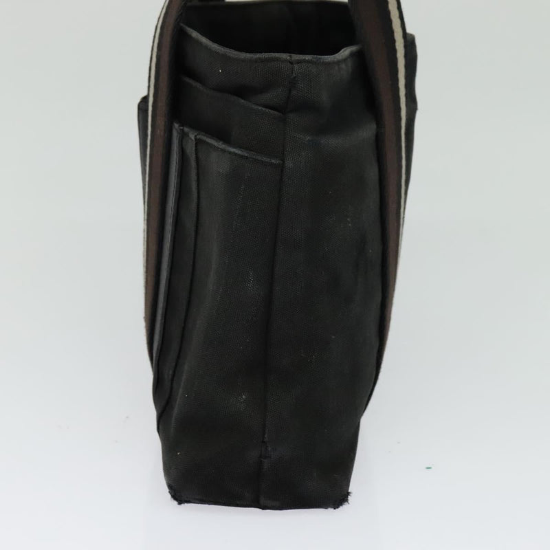 HERMES Toroca Horizontal PM Hand Bag Canvas Black Auth bs24758
