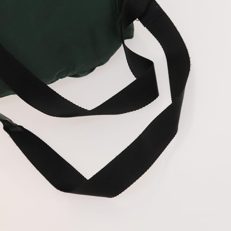 PRADA Backpack Nylon Khaki Silver Auth bs24794