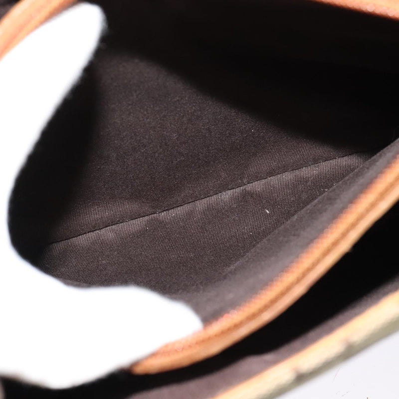 GUCCI GG Canvas Bamboo Tote Bag Beige 112526 Auth bs24804