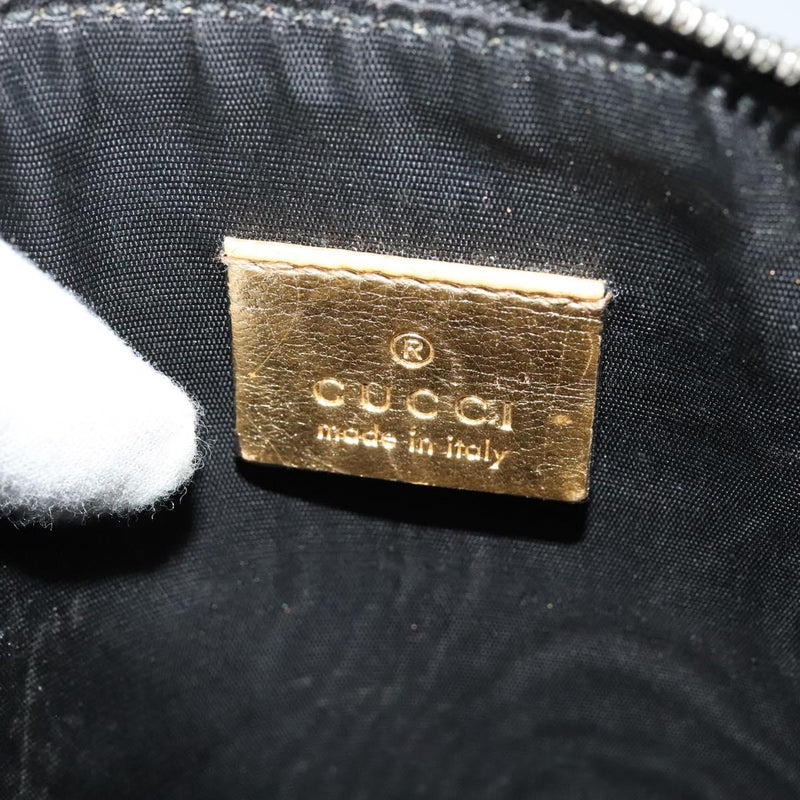 GUCCI SEGA Collaboration Shoulder Bag Leather Gold 511189 Auth bs24808