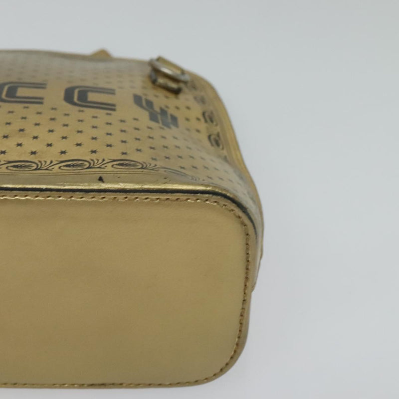 GUCCI SEGA Collaboration Shoulder Bag Leather Gold 511189 Auth bs24808