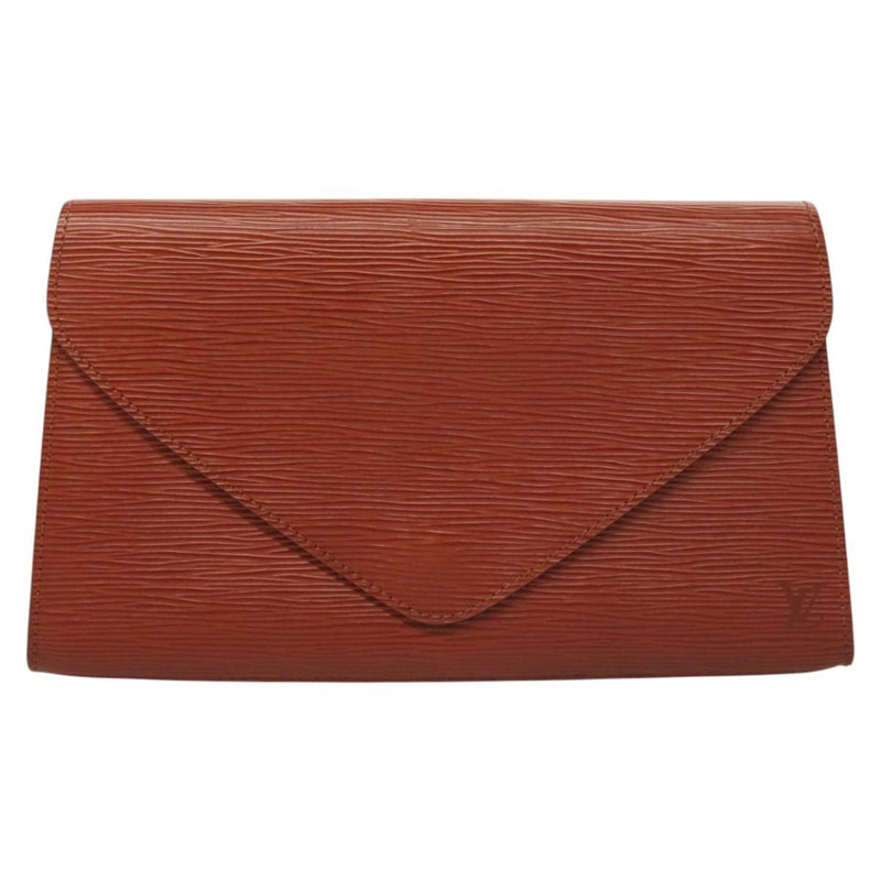 LOUIS VUITTON Epi Art Deco Clutch Bag Brown M52633 LV Auth bs24863