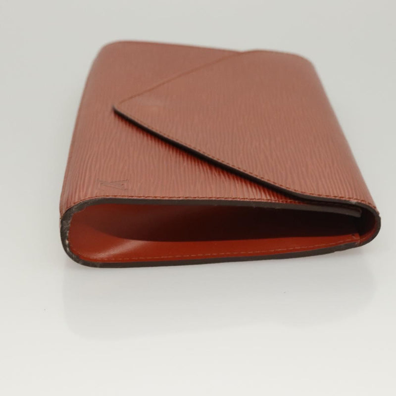 LOUIS VUITTON Epi Art Deco Clutch Bag Brown M52633 LV Auth bs24863