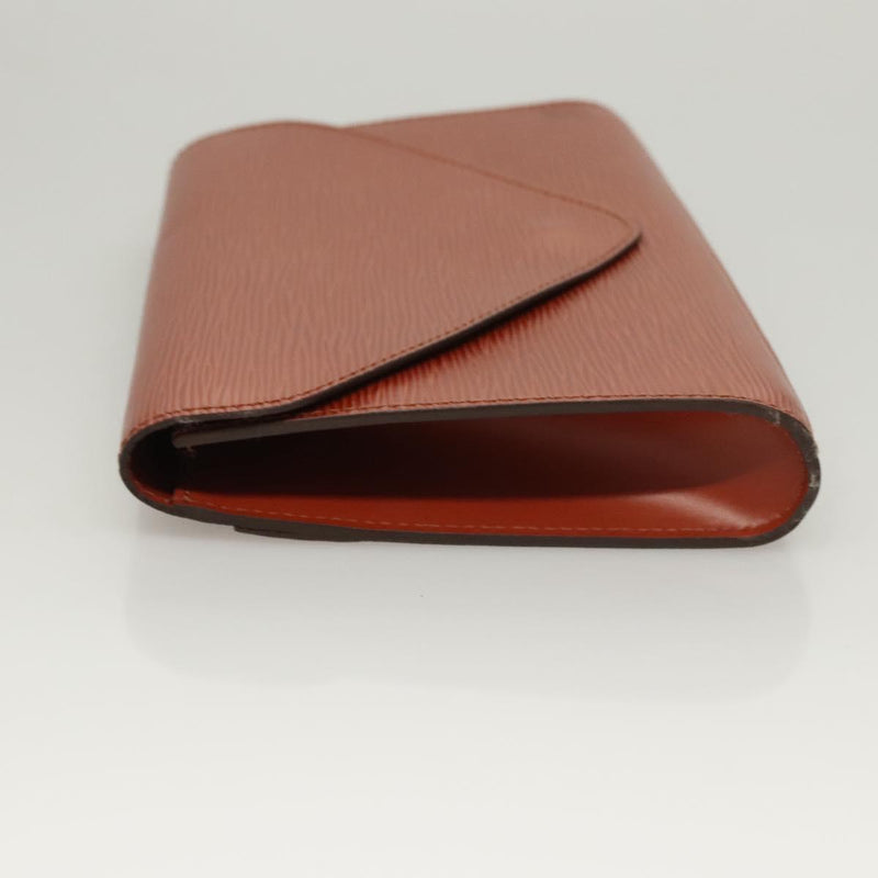 LOUIS VUITTON Epi Art Deco Clutch Bag Brown M52633 LV Auth bs24863