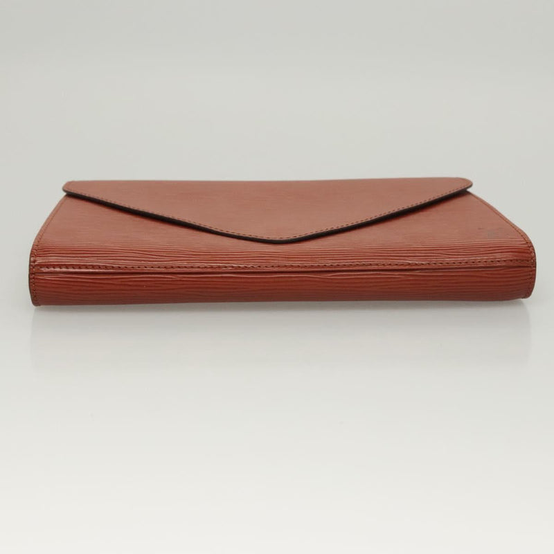 LOUIS VUITTON Epi Art Deco Clutch Bag Brown M52633 LV Auth bs24863