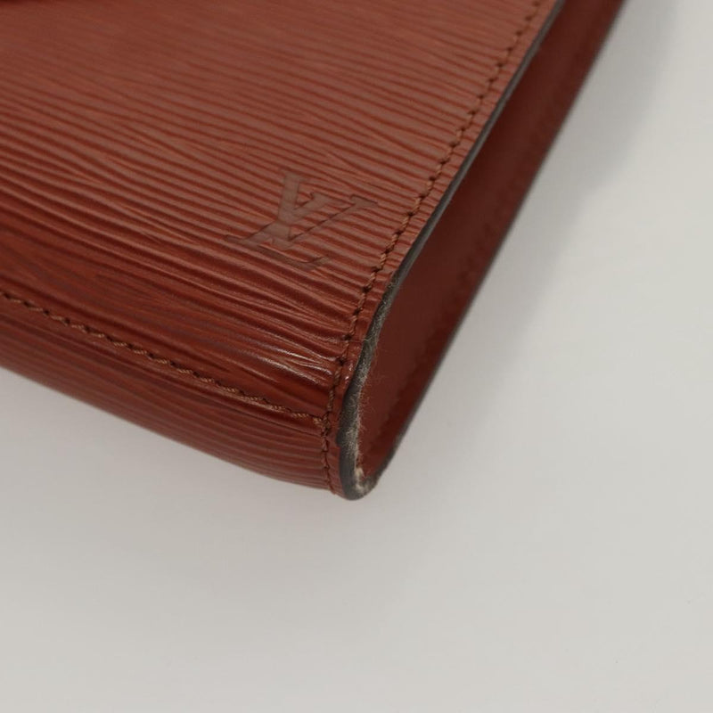 LOUIS VUITTON Epi Art Deco Clutch Bag Brown M52633 LV Auth bs24863