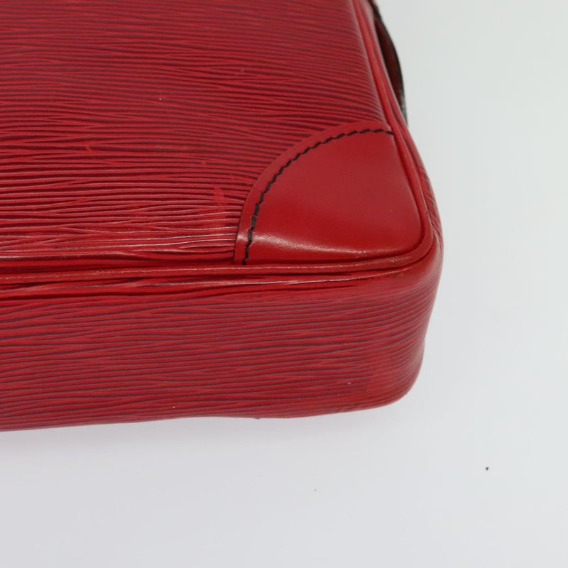 LOUIS VUITTON Epi Porte Documents Voyage Business Bag Red M54477 LV Auth bs24877