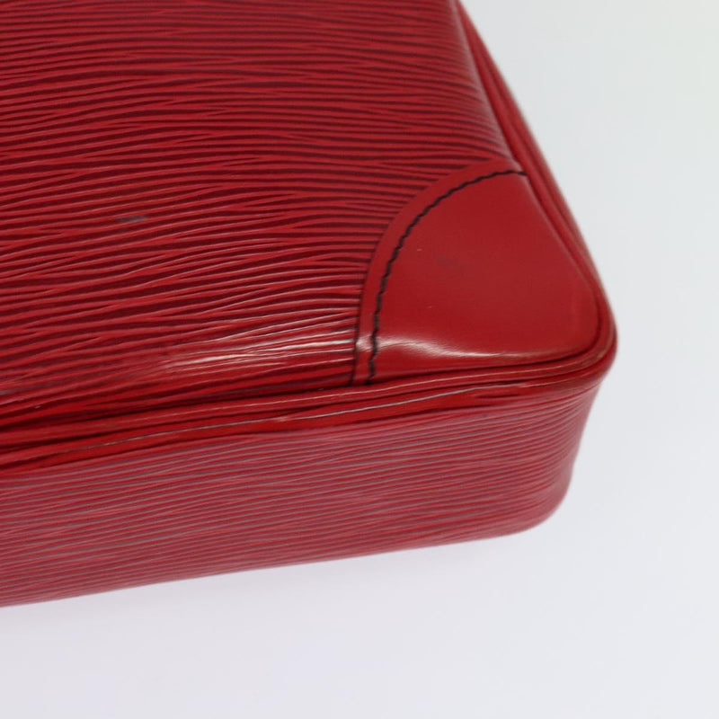 LOUIS VUITTON Epi Porte Documents Voyage Business Bag Red M54477 LV Auth bs24877
