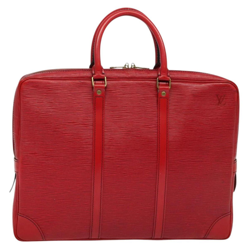 LOUIS VUITTON Epi Porte Documents Voyage Business Bag Red M54477 LV Auth bs24877