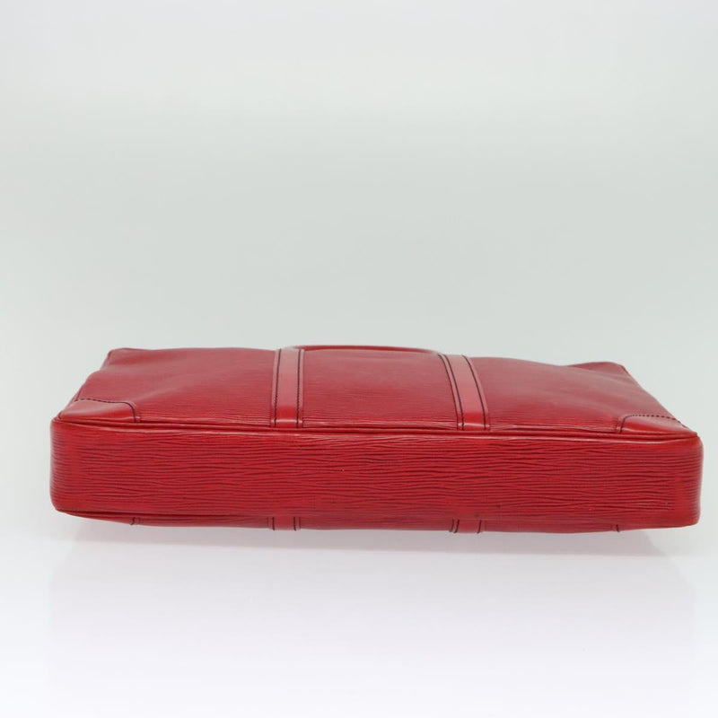 LOUIS VUITTON Epi Porte Documents Voyage Business Bag Red M54477 LV Auth bs24877