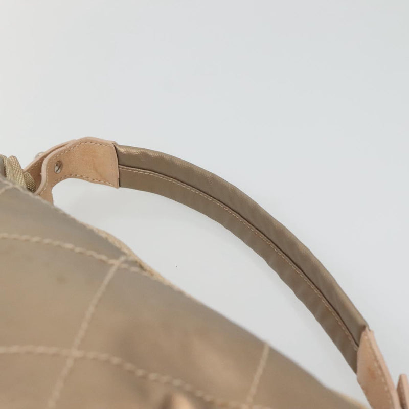 CHANEL Paris Biarritz Shoulder Bag Coated Canvas Gold CC Auth bs24974