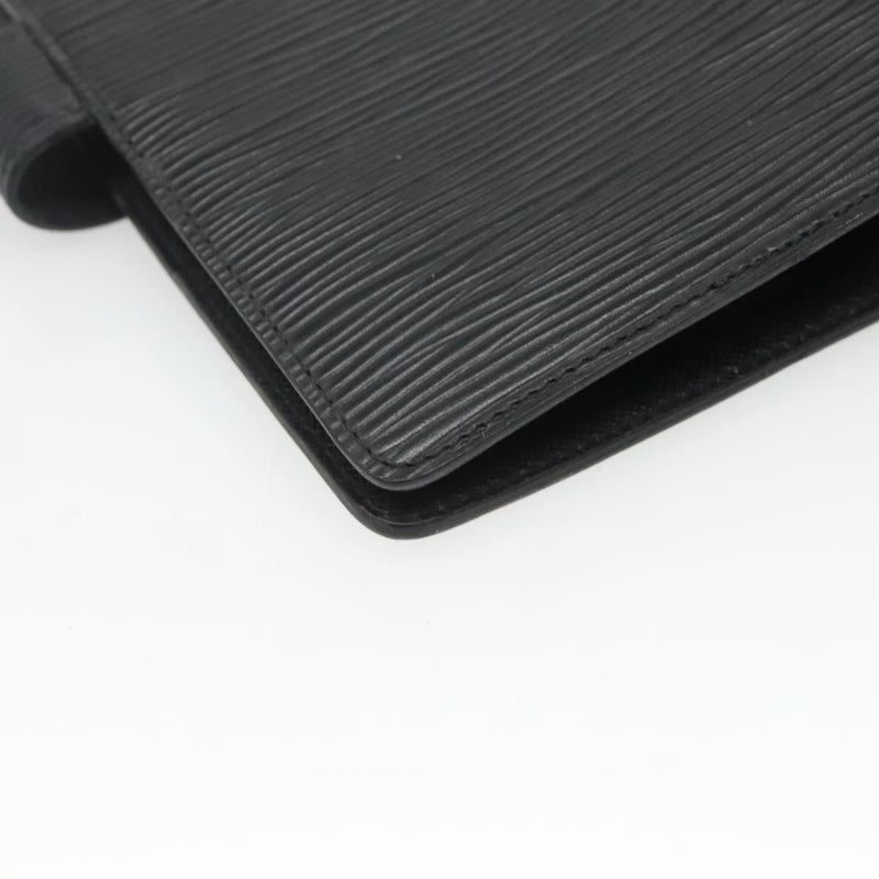 LOUIS VUITTON Epi Agenda MM Day Planner Cover Black R20042 LV Auth bs24981