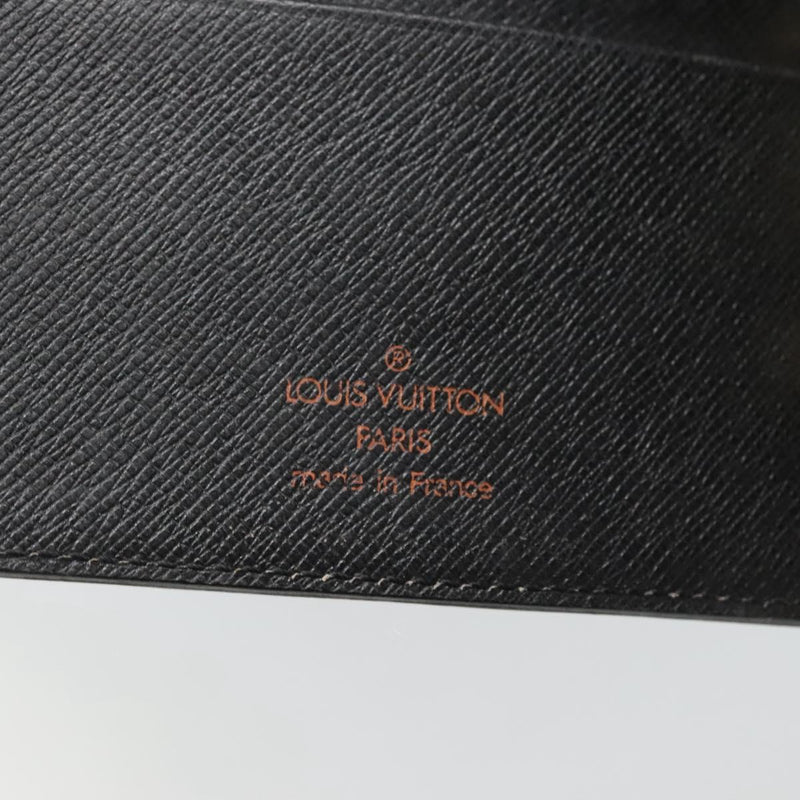 LOUIS VUITTON Epi Agenda MM Day Planner Cover Black R20042 LV Auth bs24981