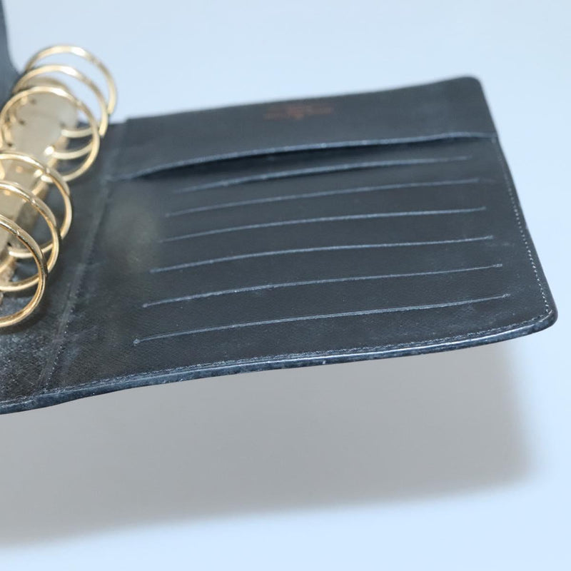 LOUIS VUITTON Epi Agenda MM Day Planner Cover Black R20042 LV Auth bs24981