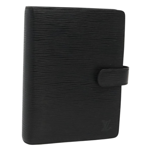 LOUIS VUITTON Epi Agenda MM Day Planner Cover Black R20042 LV Auth bs24981