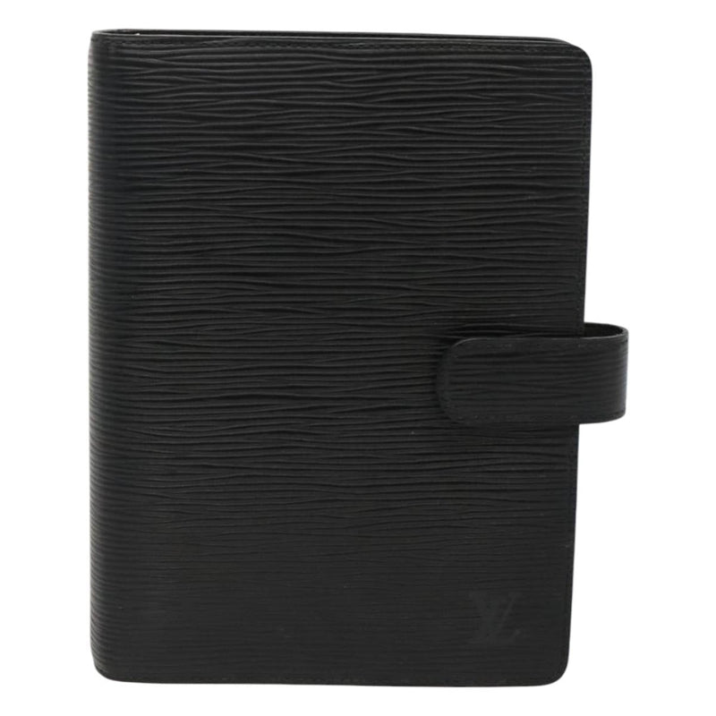 LOUIS VUITTON Epi Agenda MM Day Planner Cover Black R20042 LV Auth bs24981