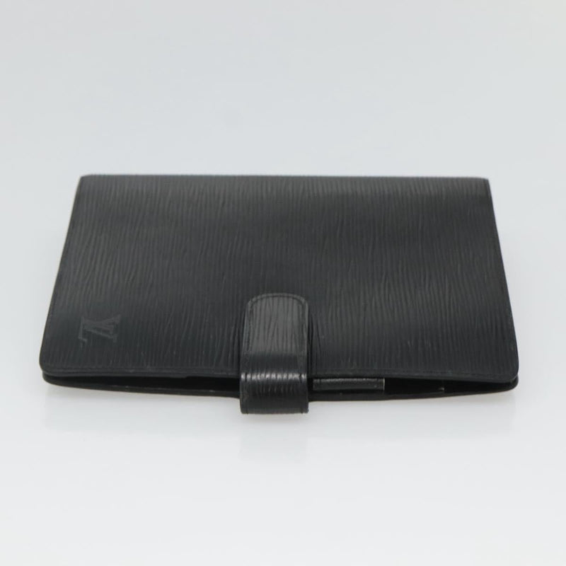LOUIS VUITTON Epi Agenda MM Day Planner Cover Black R20042 LV Auth bs24981